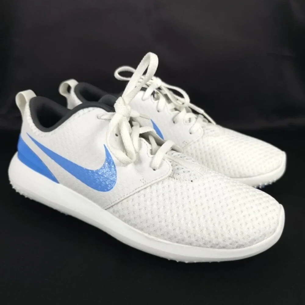 NWB NIKE GOLF ROSCHE G JR SUMMIT WHITE/UNIVERSITY BLUE UNISEX 909250-100 Size 7Y